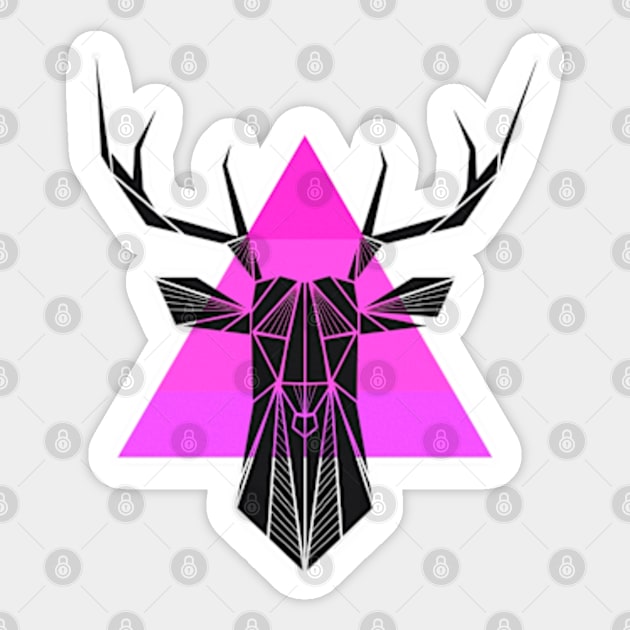 Hipster Deer Sticker by HARKO DESIGN